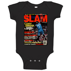 Slam Magazine Issue 1 Larry Johnson Popular Basketball Magazine Grunge Look Onesie Baby One Piece Slam Magazine Issue 1 Larry Johnson Popular Basketball Magazine Grunge Look Onesie Baby One Piece