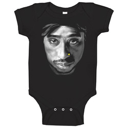 2pac Face Hip Hop Classic Onesie Baby One Piece 2pac Face Hip Hop Classic Onesie Baby One Piece