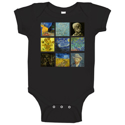 Vincent Van Gogh Paintings Trendy Artsy Onesie Baby One Piece Vincent Van Gogh Paintings Trendy Artsy Onesie Baby One Piece