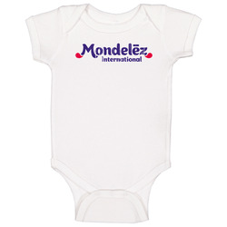 Mondelez International Logo Popular Food Chocolate Snack Craving Dessert Brand Fan Gift Onesie Baby One Piece Mondelez International Logo Popular Food Chocolate Snack Craving Dessert Brand Fan Gift Onesie Baby One Piece
