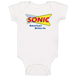 Sonic Fast Food Logo Onesie Baby One Piece Sonic Fast Food Logo Onesie Baby One Piece