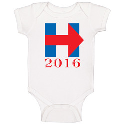 Hillary H Logo 2016 President Campaign Onesie Baby One Piece Hillary H Logo 2016 President Campaign Onesie Baby One Piece