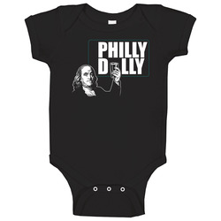 Benjamin Franklin Philly Dilly Philadelphia Football Onesie Baby One Piece Benjamin Franklin Philly Dilly Philadelphia Football Onesie Baby One Piece