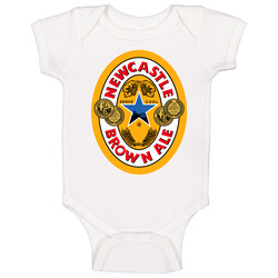 Newcastle Brown Ale Cool Beer Brewery Booze Logo Onesie Baby One Piece Newcastle Brown Ale Cool Beer Brewery Booze Logo Onesie Baby One Piece