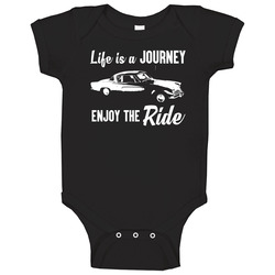 1953 Studebaker Commander 3.8 Life Is A Journey Enjoy The Ride Vintage Car Fan Onesie Baby One Piece
