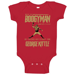 The Boogeyman Checks For George Kittle San Francisco Football Onesie Baby One Piece The Boogeyman Checks For George Kittle San Francisco Football Onesie Baby One Piece