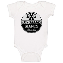 Atlantic City Bacharach Giants Eastern Colored League Baseball Logo Onesie Baby One Piece Atlantic City Bacharach Giants Eastern Colored League Baseball Logo Onesie Baby One Piece