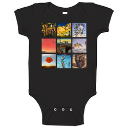 Salvador Dali Onesie Baby One Piece Salvador Dali Onesie Baby One Piece