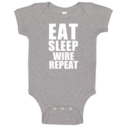 Eat Sleep Wire Repeat Electrician Occupation Onesie Baby One Piece Eat Sleep Wire Repeat Electrician Occupation Onesie Baby One Piece