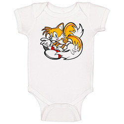 Sonic The Hedgehog Tails Onesie Baby One Piece Sonic The Hedgehog Tails Onesie Baby One Piece