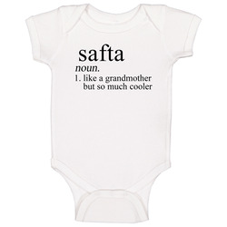 Safta Noun Language Definition Grandma Grandmother Mother's Day Gift Onesie Baby One Piece Safta Noun Language Definition Grandma Grandmother Mother's Day Gift Onesie Baby One Piece