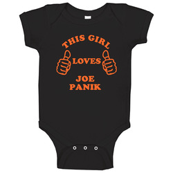 Joe Panik This Girl Loves Basketball Hockey Baseball Football Onesie Baby One Piece Joe Panik This Girl Loves Basketball Hockey Baseball Football Onesie Baby One Piece