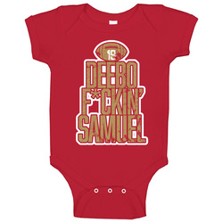 Deebo Fcking Samuel San Francisco Football Onesie Baby One Piece Deebo Fcking Samuel San Francisco Football Onesie Baby One Piece