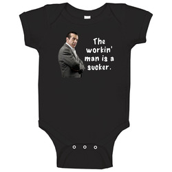 The Workin' Man Is A Sucker Sonny A Bronx Tale Movie Quote Fan Onesie Baby One Piece The Workin' Man Is A Sucker Sonny A Bronx Tale Movie Quote Fan Onesie Baby One Piece