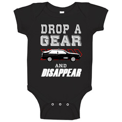1984 Audi Quattro Sport Drop A Gear And Disappear Car Enthusiasts Onesie Baby One Piece