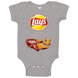 Lay's Sweet Southern Heat Barbecue Potato Chips Bag Costume Onesie Baby One Piece Lay's Sweet Southern Heat Barbecue Potato Chips Bag Costume Onesie Baby One Piece