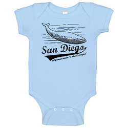 Anchorman San Diego Whale Onesie Baby One Piece Anchorman San Diego Whale Onesie Baby One Piece