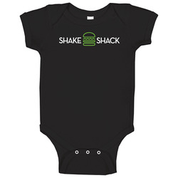Shake Shack New York Burger Restaurant Logo Cool Onesie Baby One Piece Shake Shack New York Burger Restaurant Logo Cool Onesie Baby One Piece