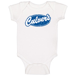 Culvers Logo Popular Burger Restaurant Food Fan Gift Onesie Baby One Piece