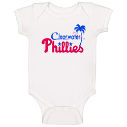 Clearwater Phillies Fun A Team Face Popular Movie Onesie Baby One Piece Clearwater Phillies Fun A Team Face Popular Movie Onesie Baby One Piece