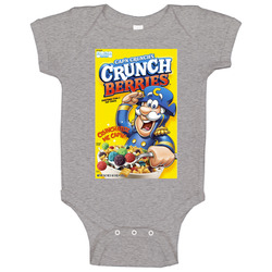 Cap'n Crunch Berries Box Greatest Cereal Of All Time Breakfast Fan Foodie Onesie Baby One Piece