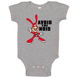 Avoid The Noid Dominos Most Memorable Ad Slogan Raglan Onesie Baby One Piece