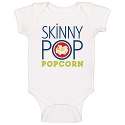 Skinny Pop Favorite Popcorn Snack Food Lovers Onesie Baby One Piece