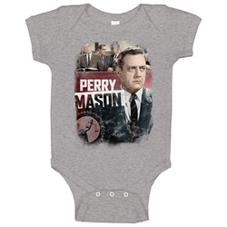 Perry Mason Laugh-in 60s Tv Series Show Worn Look Vintage Unisex Onesie Baby One Piece Perry Mason Laugh-in 60s Tv Series Show Worn Look Vintage Unisex Onesie Baby One Piece