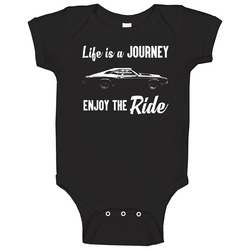 1966 Buick Riviera 6.6l V8 Journey Enjoy The Ride Vintage Car Fan Onesie Baby One Piece