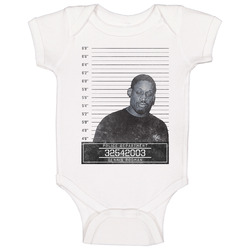 Dennis Rodman Famous Sports Star Mugshot Police Department Onesie Baby One Piece Dennis Rodman Famous Sports Star Mugshot Police Department Onesie Baby One Piece
