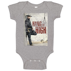 Hang Em High 60s Western Movie Worn Look Vintage Unisex Onesie Baby One Piece Hang Em High 60s Western Movie Worn Look Vintage Unisex Onesie Baby One Piece