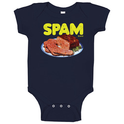 Spam Vintage Label Poster Worn Look Onesie Baby One Piece