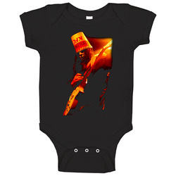 Buckethead Rock N Roll Onesie Baby One Piece Buckethead Rock N Roll Onesie Baby One Piece