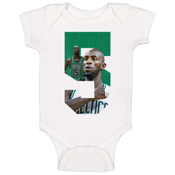 Kevin Garnett Boston Basketball Retired Number 5 Player Fan Onesie Baby One Piece Kevin Garnett Boston Basketball Retired Number 5 Player Fan Onesie Baby One Piece