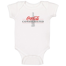 Coca-cola Consolidated Nasdaq Company Logo Employee Fan Onesie Baby One Piece Coca-cola Consolidated Nasdaq Company Logo Employee Fan Onesie Baby One Piece