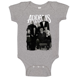 The Addams Family 60s Tv Series Show Worn Look Vintage Unisex Onesie Baby One Piece The Addams Family 60s Tv Series Show Worn Look Vintage Unisex Onesie Baby One Piece
