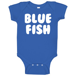 Blue Fish Halloween Costume Set Onesie Baby One Piece Blue Fish Halloween Costume Set Onesie Baby One Piece