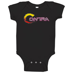 Contra Logo Classic Video Game Onesie Baby One Piece Contra Logo Classic Video Game Onesie Baby One Piece