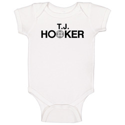 Tj Hooker Retro 80s Tv Show Logo Fan Onesie Baby One Piece Tj Hooker Retro 80s Tv Show Logo Fan Onesie Baby One Piece