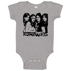 Joan Jett Rocker Runaways 80s Retro Rock N Roll Onesie Baby One Piece Joan Jett Rocker Runaways 80s Retro Rock N Roll Onesie Baby One Piece