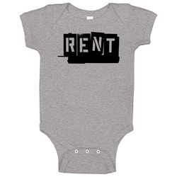 Rent Broadway Show Logo Onesie Baby One Piece Rent Broadway Show Logo Onesie Baby One Piece