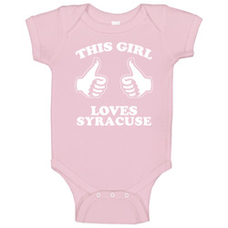 This Girl Loves Syracuse Custom Onesie Baby One Piece This Girl Loves Syracuse Custom Onesie Baby One Piece