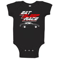 1975 Chevrolet Vega Cosworth Eat Sleep Race Car Enthusiast Racing Onesie Baby One Piece