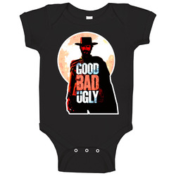 Clint Eastwood Good Bad Ugly Black Classic Onesie Baby One Piece Clint Eastwood Good Bad Ugly Black Classic Onesie Baby One Piece
