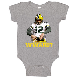 Aaron Rodgers Wwjd Style Football Onesie Baby One Piece
