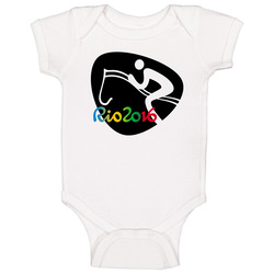 Rio 2016 Equestrian Eventing Olympic Games Sport Event Symbol Onesie Baby One Piece Rio 2016 Equestrian Eventing Olympic Games Sport Event Symbol Onesie Baby One Piece