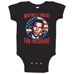 Maxwell Get Smart For President Spy Movie Fan Onesie Baby One Piece Maxwell Get Smart For President Spy Movie Fan Onesie Baby One Piece