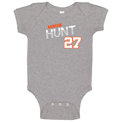 Kareem Hunt 27 Favorite Player Fan Onesie Baby One Piece Kareem Hunt 27 Favorite Player Fan Onesie Baby One Piece