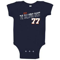 Red Grange 77 The Galloping Ghost Favorite Player Football Fan Onesie Baby One Piece