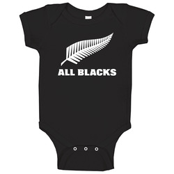 New Zealand National Rugby Team All Blacks World Cup 2019 Fan Onesie Baby One Piece New Zealand National Rugby Team All Blacks World Cup 2019 Fan Onesie Baby One Piece